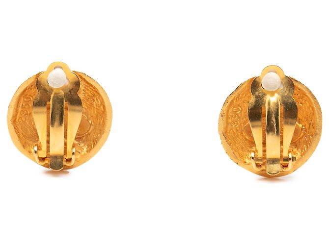 Orecchini a clip Chanel Gold CC placcati in oro D'oro - vista 2