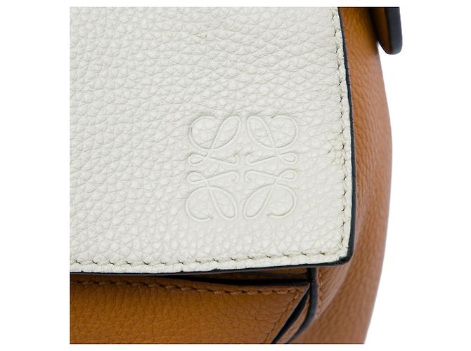 Sac Puzzle LOEWE Medium Bicolor en cuir de veau marron - vue 5