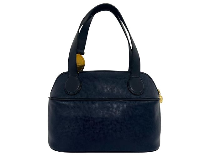 Dior Blue Leather Top Handle Bag Navy blue - view 2