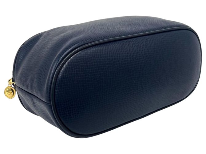 Dior Blue Leather Top Handle Bag Navy blue - view 3