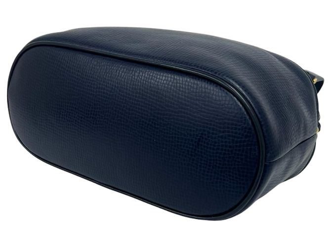 Dior Blue Leather Top Handle Bag Navy blue - view 4