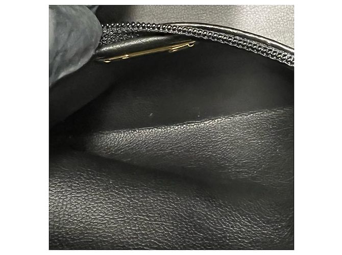 Dior Blue Leather Top Handle Bag Navy blue - view 6