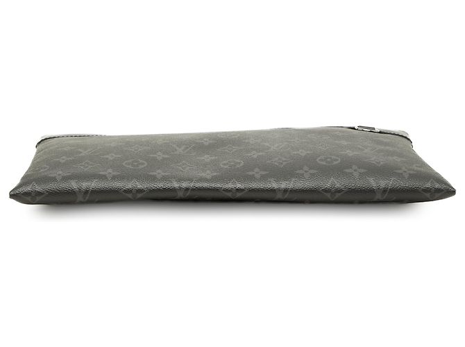 Louis Vuitton Black Monogram Eclipse Discovery Pochette GM Nero - vista 3