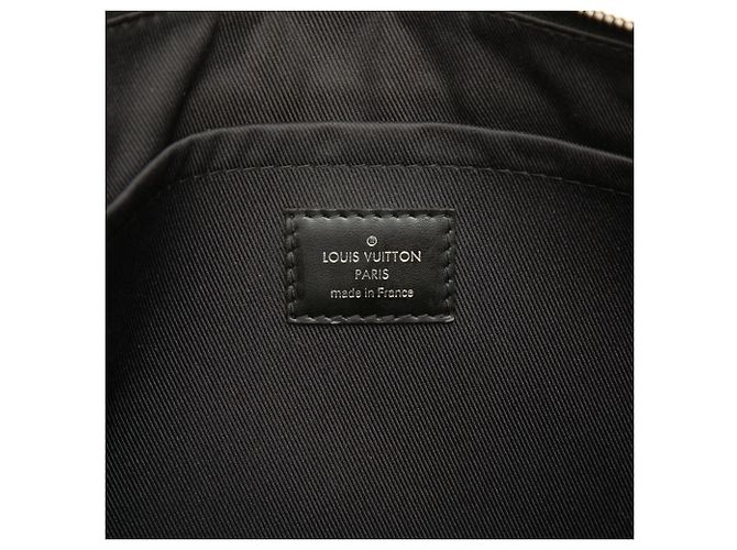 Louis Vuitton Black Monogram Eclipse Discovery Pochette GM Nero - vista 5