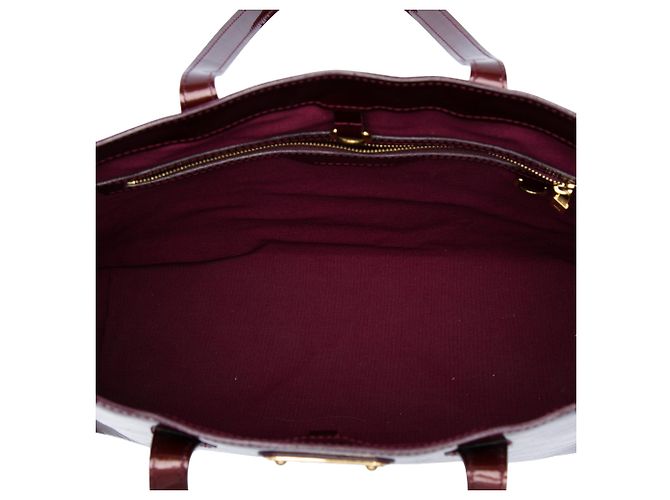 Louis Vuitton Red Monogram Vernis Wilshire MM Vermelho Bordeaux - vista 4