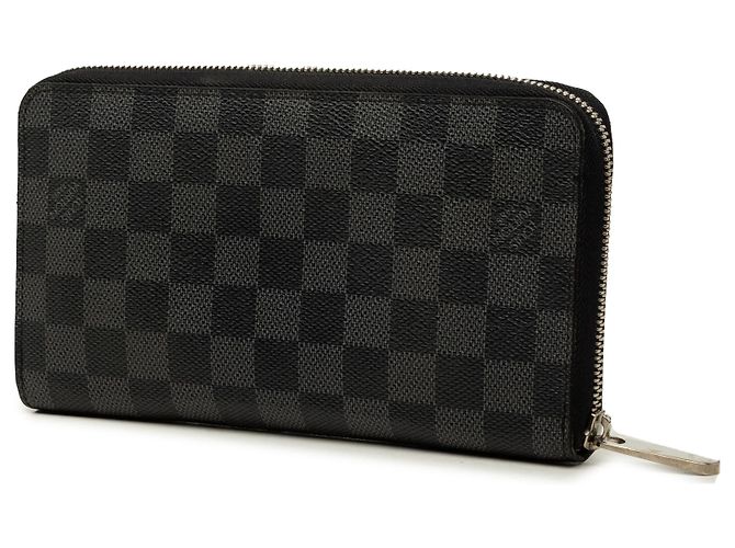 Portafoglio Louis Vuitton Black Damier Graphite Zippy Organizer Nero - vista 2