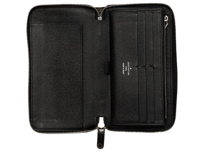 Portafoglio Louis Vuitton Black Damier Graphite Zippy Organizer Nero - vista 4