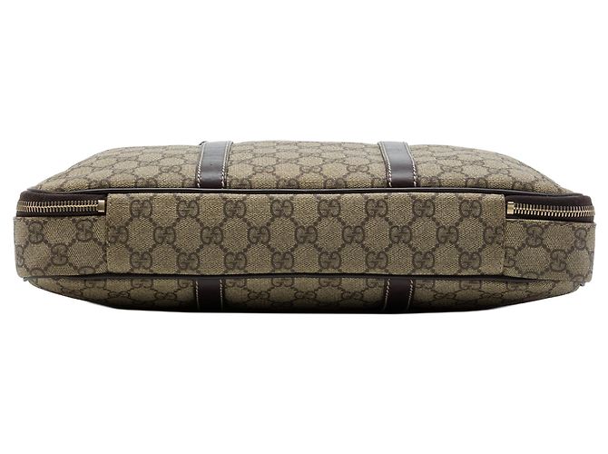 Borsa da lavoro Gucci Beige GG Supreme - vista 3