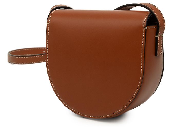 Céline Celine Brown Mini Calfskin Cuir Triomphe Besace Crossbody Marrone - vista 2
