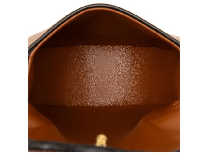 Céline Celine Brown Mini Calfskin Cuir Triomphe Besace Crossbody Marrone - vista 4