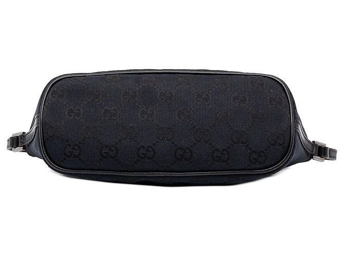 Gucci Black GG Canvas Boat Negro - vista 3