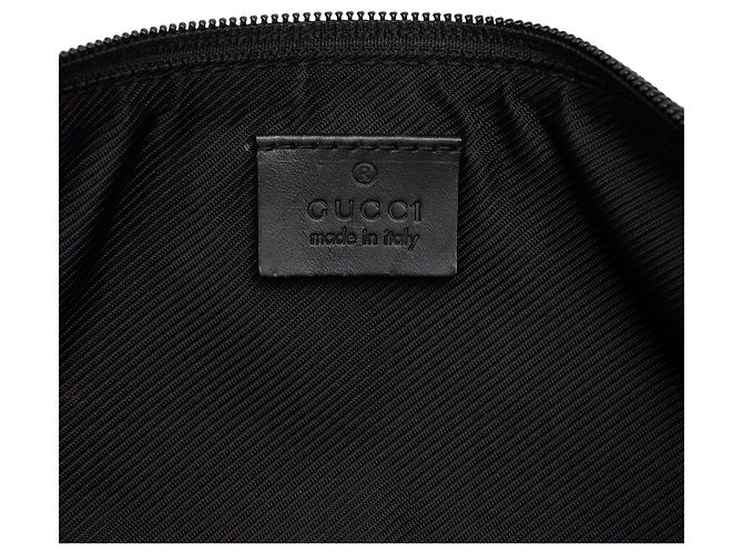 Gucci Black GG Canvas Boat Negro - vista 5