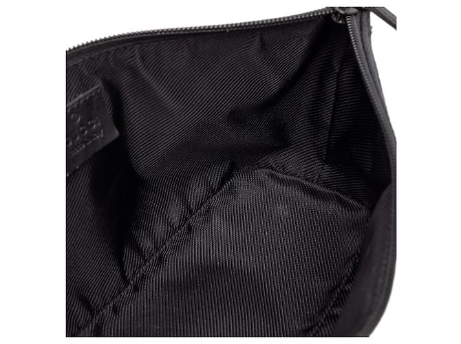 Gucci Black GG Canvas Boat Negro - vista 6