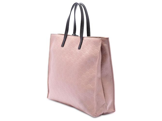 Borsa Tote Gucci in nylon GG rosa - vista 2