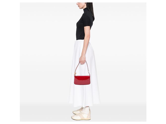 Louis Vuitton Red Monogram Vernis Pochette Accessoires Rouge - vue 6
