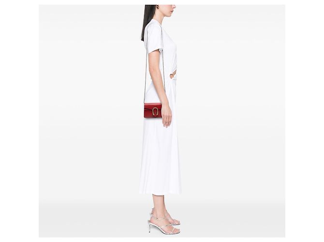Gucci Mini Dionysus Crossbody in pelle di vitello rossa Rosso - vista 6