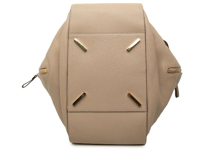 LOEWE Hammock Satchel aus körnigem Kalbsleder Beige Medium - Ansicht 3