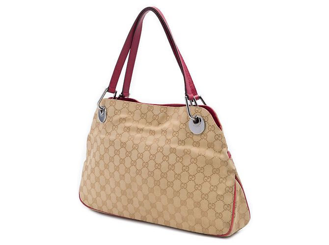 Sac à épaule Gucci Beige GG Canvas Eclipse - vue 2