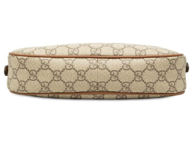 Borsa a tracolla Gucci Beige Small GG Supreme Emblem - vista 3