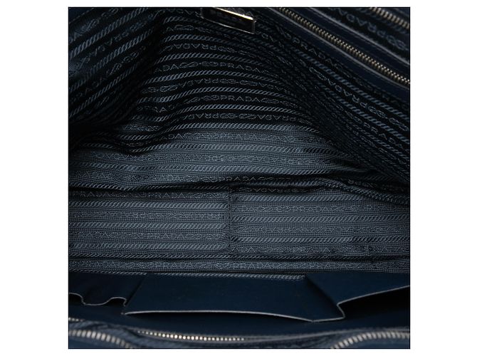 Bolso de negocios Prada Blue Saffiano Azul Azul oscuro - vista 4