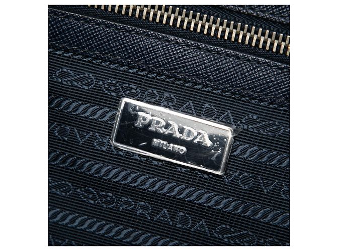 Bolso de negocios Prada Blue Saffiano Azul Azul oscuro - vista 5
