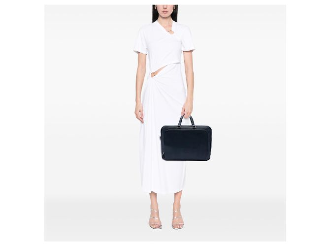 Bolso de negocios Prada Blue Saffiano Azul Azul oscuro - vista 6
