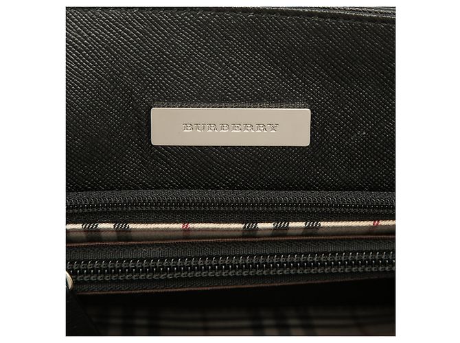 Borsa a mano Burberry in pelle nera Nero - vista 5