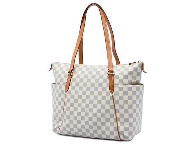 Louis Vuitton White Damier Azur Totally MM Weiß - Ansicht 2