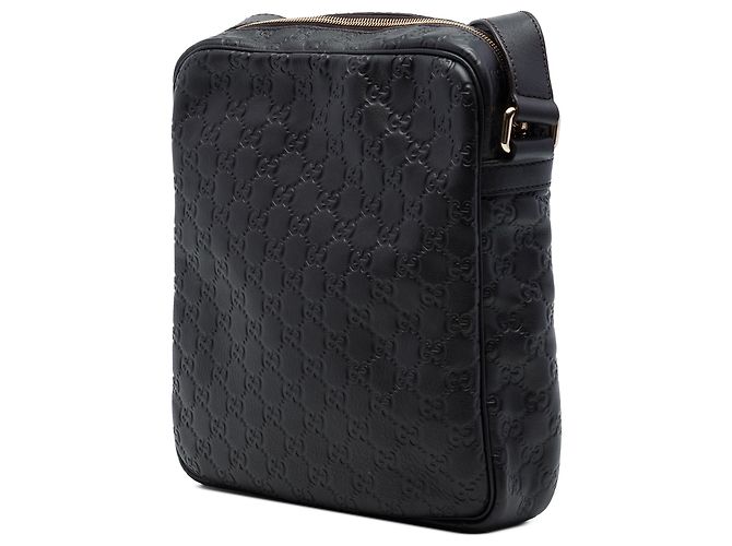Borsa a tracolla Gucci Black Guccissima Nero - vista 2