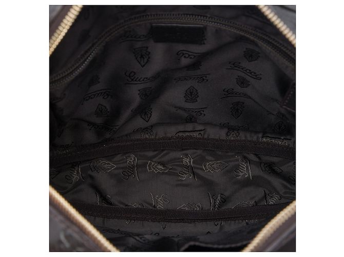 Borsa a tracolla Gucci Black Guccissima Nero - vista 4