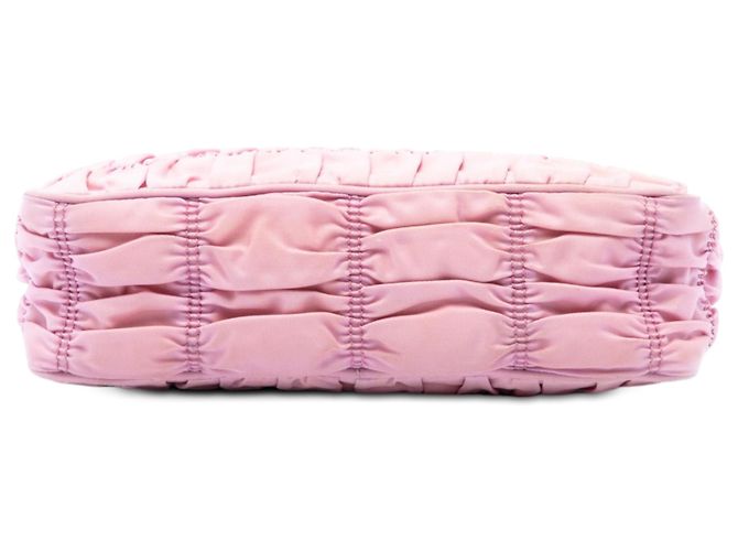 Bolsa de Ombro Prada Re Edition em Tessuto Gaufre rosa - vista 3