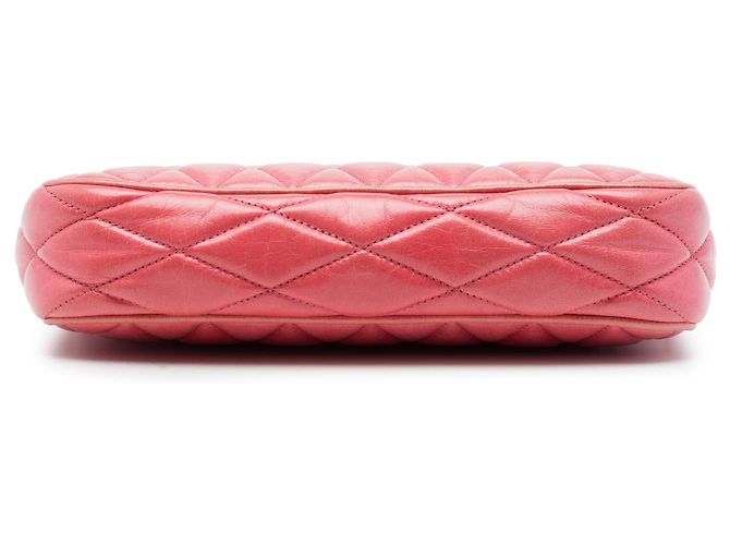 Borsa Miu Miu Pink Matelassé in nappa con catena Rosa - vista 3