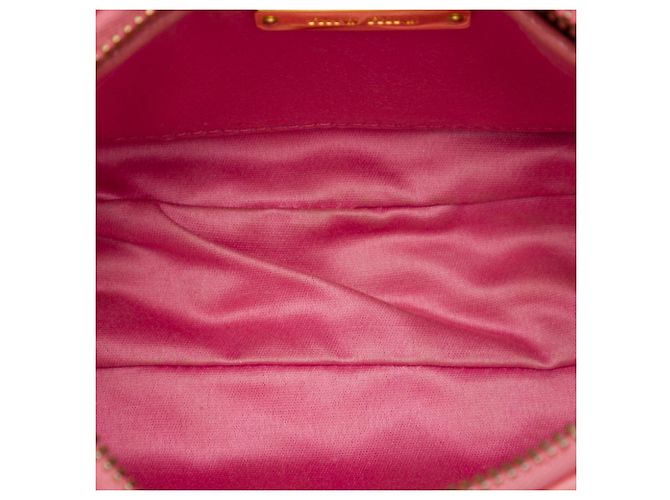 Borsa Miu Miu Pink Matelassé in nappa con catena Rosa - vista 4