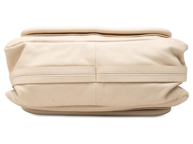 Chloé Paraty Satchel aus genarbtem Leder, braun, Medium Beige - Ansicht 3