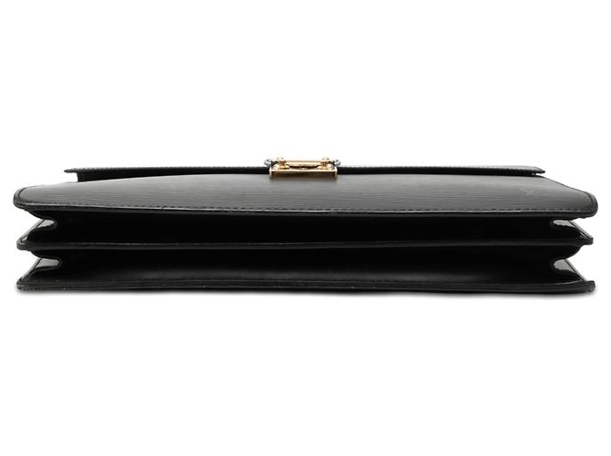 Louis Vuitton Black Epi Serviette Conseiller Preto - vista 3
