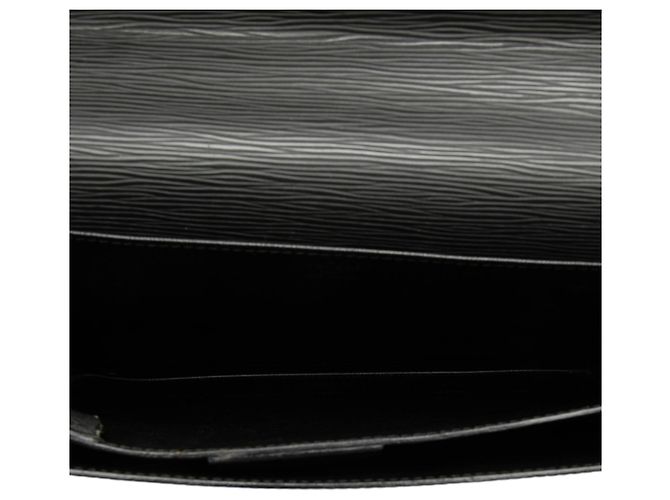 Louis Vuitton Black Epi Serviette Conseiller Preto - vista 4