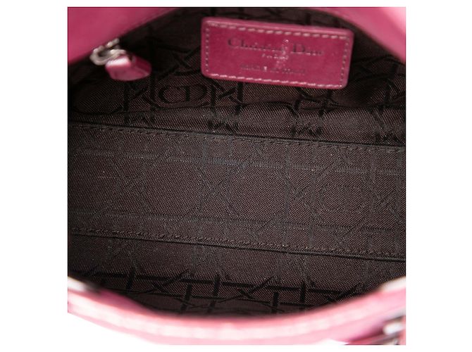 Autre Marque Dior Pink Mini Iridescent Lambskin Cannage Lady Dior - view 4