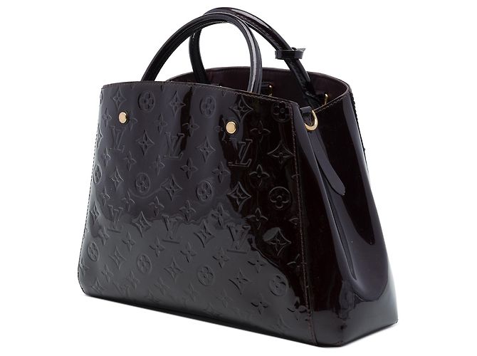 Louis Vuitton Purple Monogram Vernis Montaigne MM Roxo - vista 2