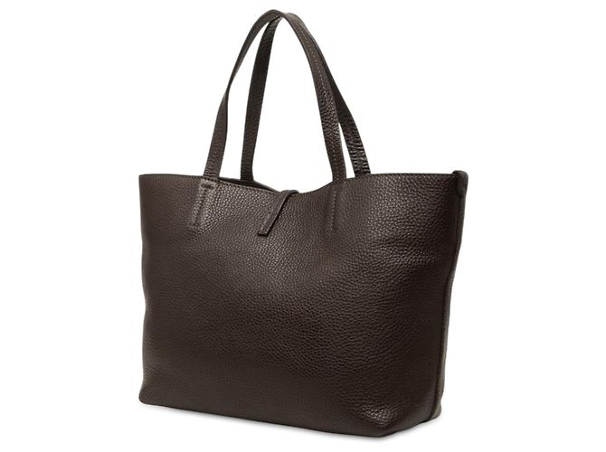 Salvatore Ferragamo Bolsa Ferragamo Gancini Bice em couro de bezerro granulado marrom Castanho escuro - vista 2