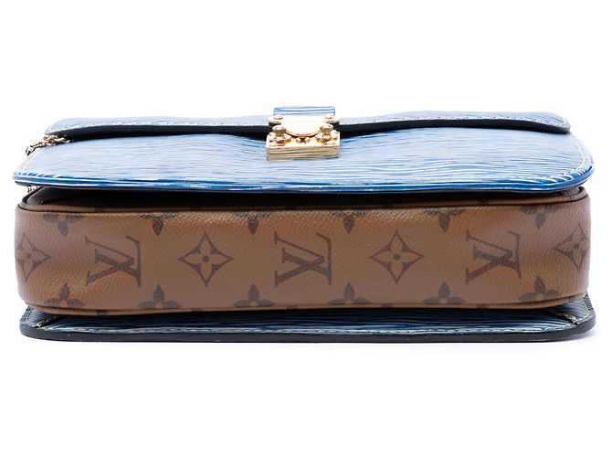 Louis Vuitton Blue Epi Denim and Reverse Monogram Pochette Metis Blau - Ansicht 3