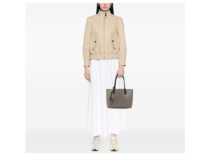 Gucci Beige Small GG Supreme Wendbare Tote Bag - Ansicht 6