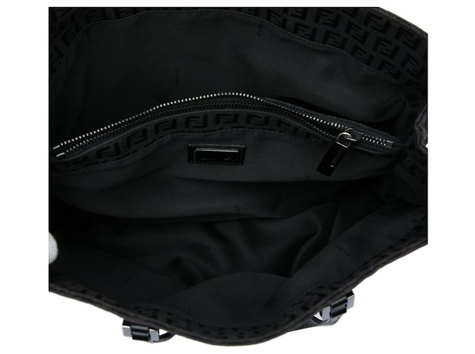Fendi Shopper aus schwarzem Zucchino-Canvas - Ansicht 4