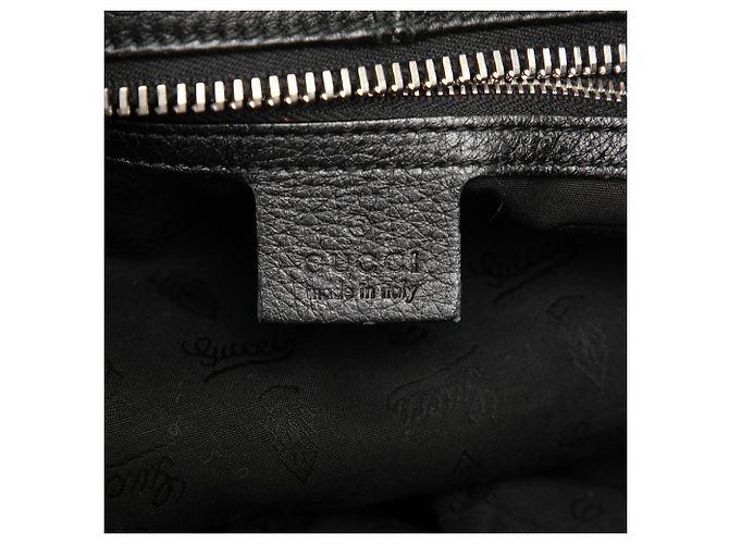 Gucci Borsa Hobo Bamboo Jungle in pelle di vitello nera Medium Nero - vista 5