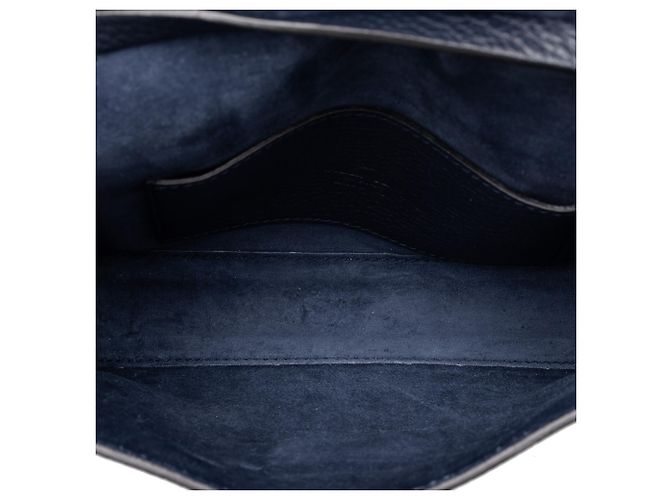 Valentino Borsa a Tracolla Rockstud con Chiusura Blue in Pelle di Vitello Martellata Medium Blu navy - vista 4