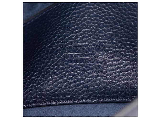 Valentino Borsa a Tracolla Rockstud con Chiusura Blue in Pelle di Vitello Martellata Medium Blu navy - vista 5