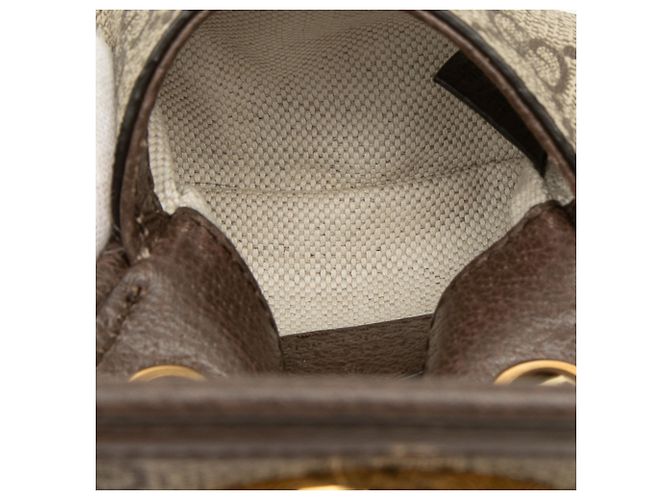 Tarjetero con correa Gucci Beige GG Supreme Blondie - vista 4