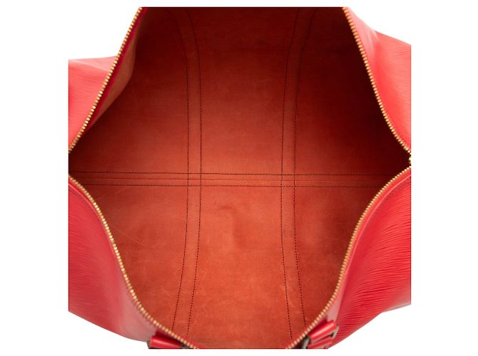 Louis Vuitton Red Epi Keepall 50 Rouge - vue 4