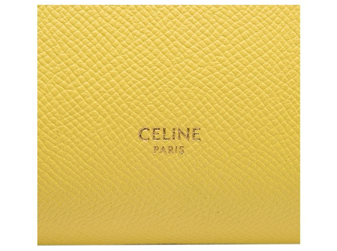 Belt Bag Céline Celine Bolsa de Cintura Nano em Pele de Bezerro Grão Amarela Amarelo - vista 5
