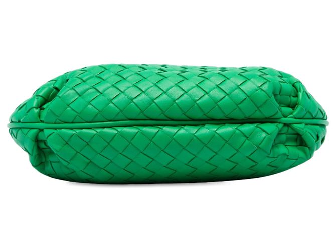 Borsa a tracolla Bottega Veneta in Nappa Intrecciato verde - vista 3