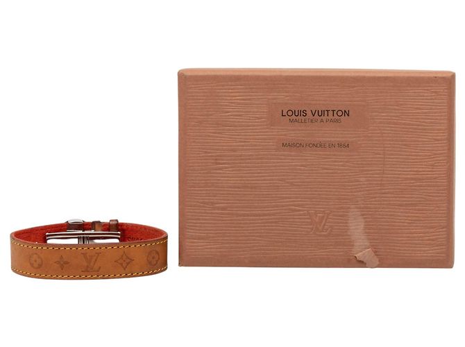 Bracciale dei Desideri Louis Vuitton Monogramme Brown Vachetta Marrone Marrone chiaro - vista 7